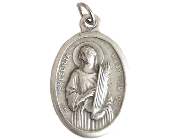 St Cecilia Medals Patron Saint of Musicians Catholic Gifts - Etsy