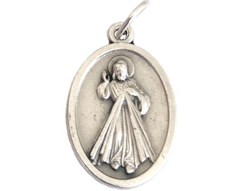 Jesus Divine Mercy Medal Pope John Paul II Catholic Pendant Gifts 1"