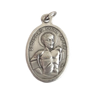 St Dismas Medals The Good Thief Catholic Patron Saint for Prisoners 1"