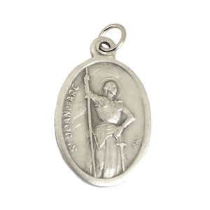 St Joan of Arc Medal Catholic Patron Saint of Martyrs & Prisoners 1&quot;