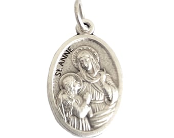 Saint Anne Medal Patron of Grandparents Catholic Gifts 1"