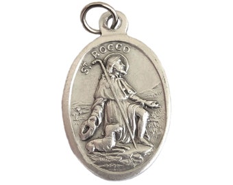 St Rocco Medals Catholic Patron Saint of Dogs, Surgeons & Bachelors