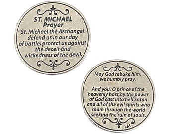St Michael Prayer Archangel Pocket Token Police Officer Gifts