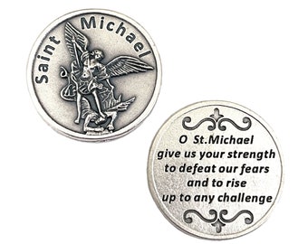 St Michael Prayer Coin Archangel Pocket Token Catholic Gifts