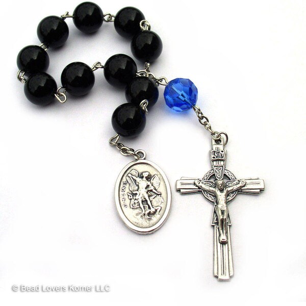 Police Officer Gifts St Michael Guardian Angel Catholic Rosary