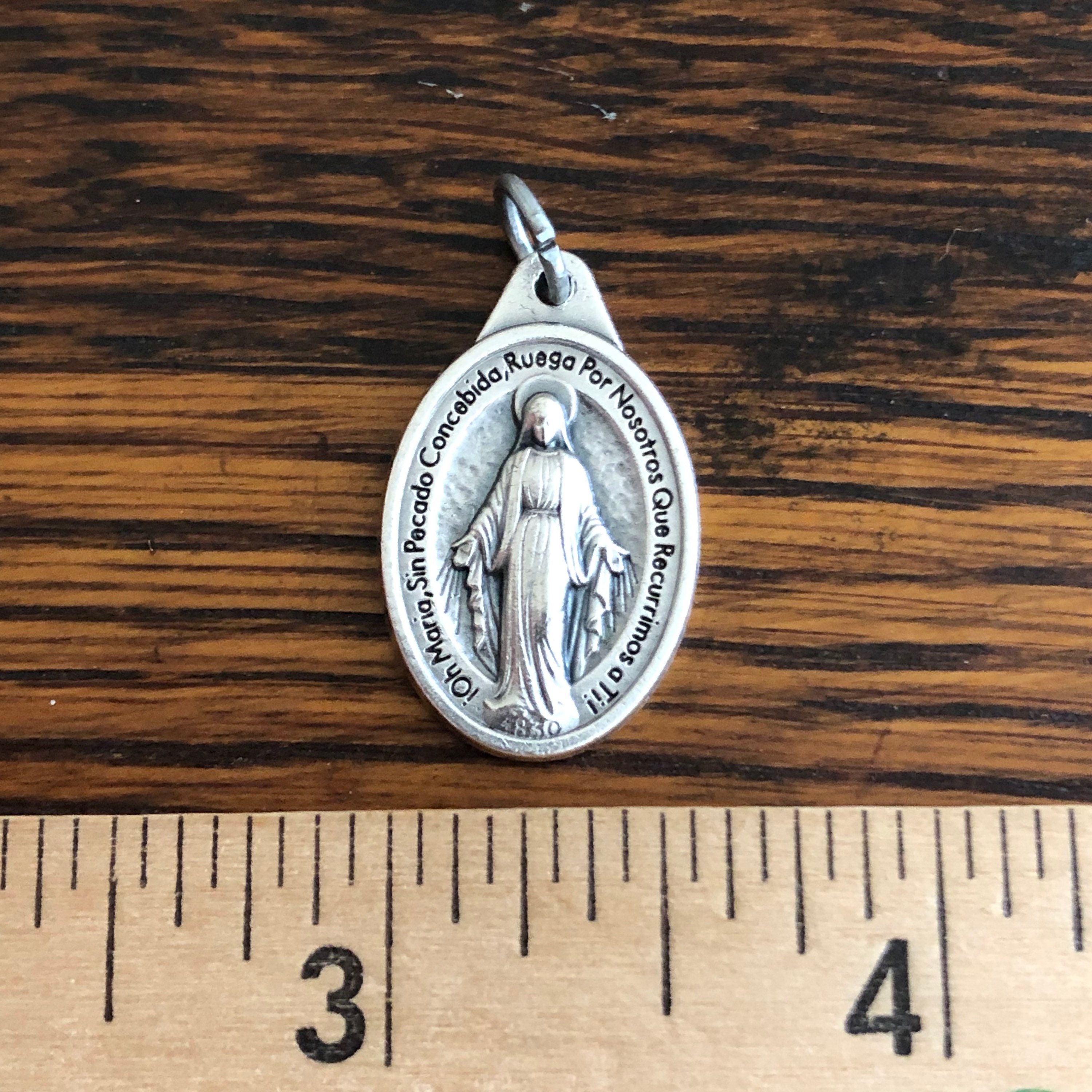 Miraculous Medals Virgin Mary Pendant Charm Catholic Gifts 1" - Etsy