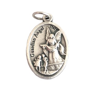 Guardian Angel back of St Michael Medal
