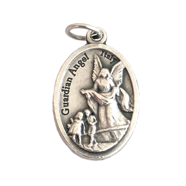 Guardian Angel back of St Michael Medal