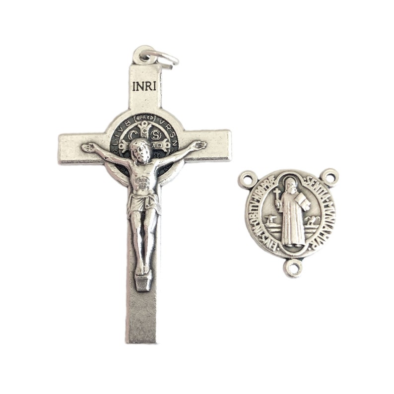 St Benedict Rosary Set Centerpiece & Crucifix Pendant