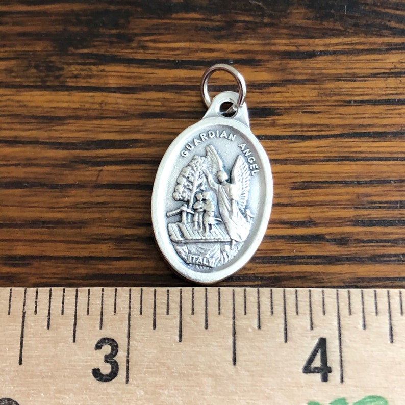 Guardian Angel on back of St Michael Medal