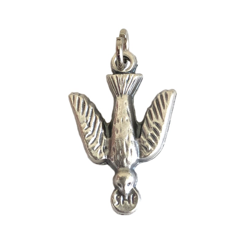 Holy Spirit Dove Medal Catholic Charm Gifts Rosary Parts 1