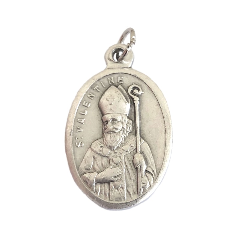 St Valentine Medal Catholic Rosary Parts Patron Saint of Love - Etsy