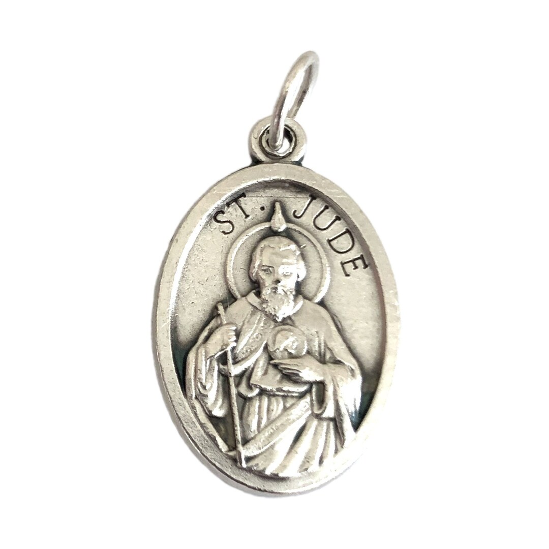 St Jude Medals Catholic Patron Saint Lost Causes Religious Pendant - Etsy