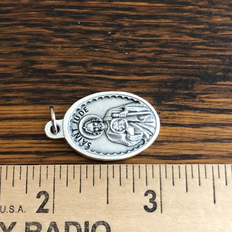 St Jude Pendant Medal Catholic Patron Saint of Lost Causes 1-1/8" - Etsy