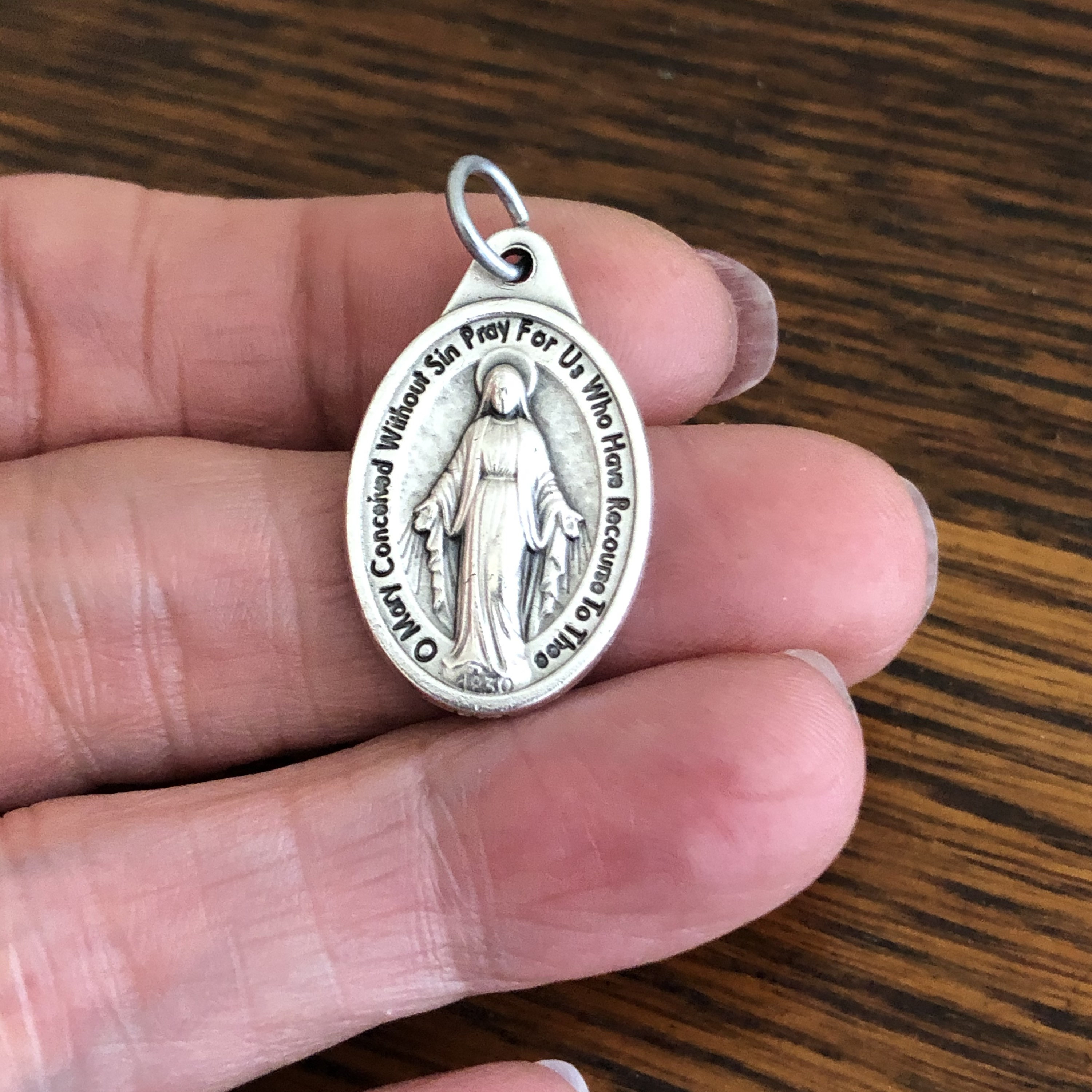 Miraculous Medals Virgin Mary Pendant Charm Catholic Gifts 1" - Etsy