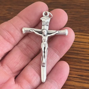 Nail Crucifix Rosary Parts Set Holy Face of Jesus Centerpiece image 4