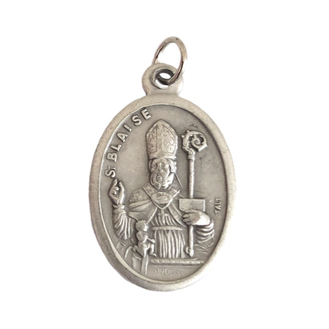 St Blaise Medals Catholic Patron Saint of Veterinarians & Animals 1 Etsy