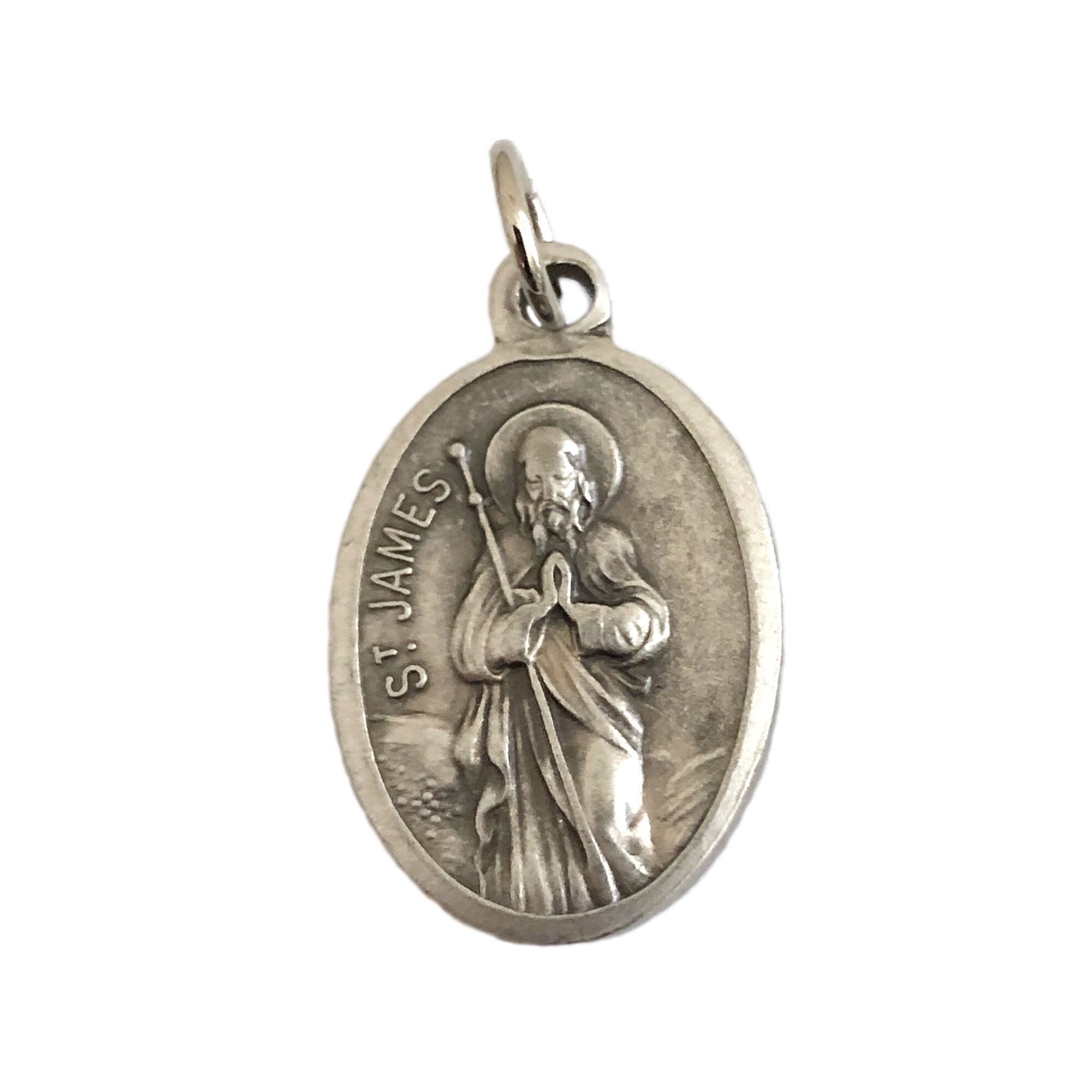 St James the Greater Medals Catholic Saint Pendant Pharmacist Gifts 1"