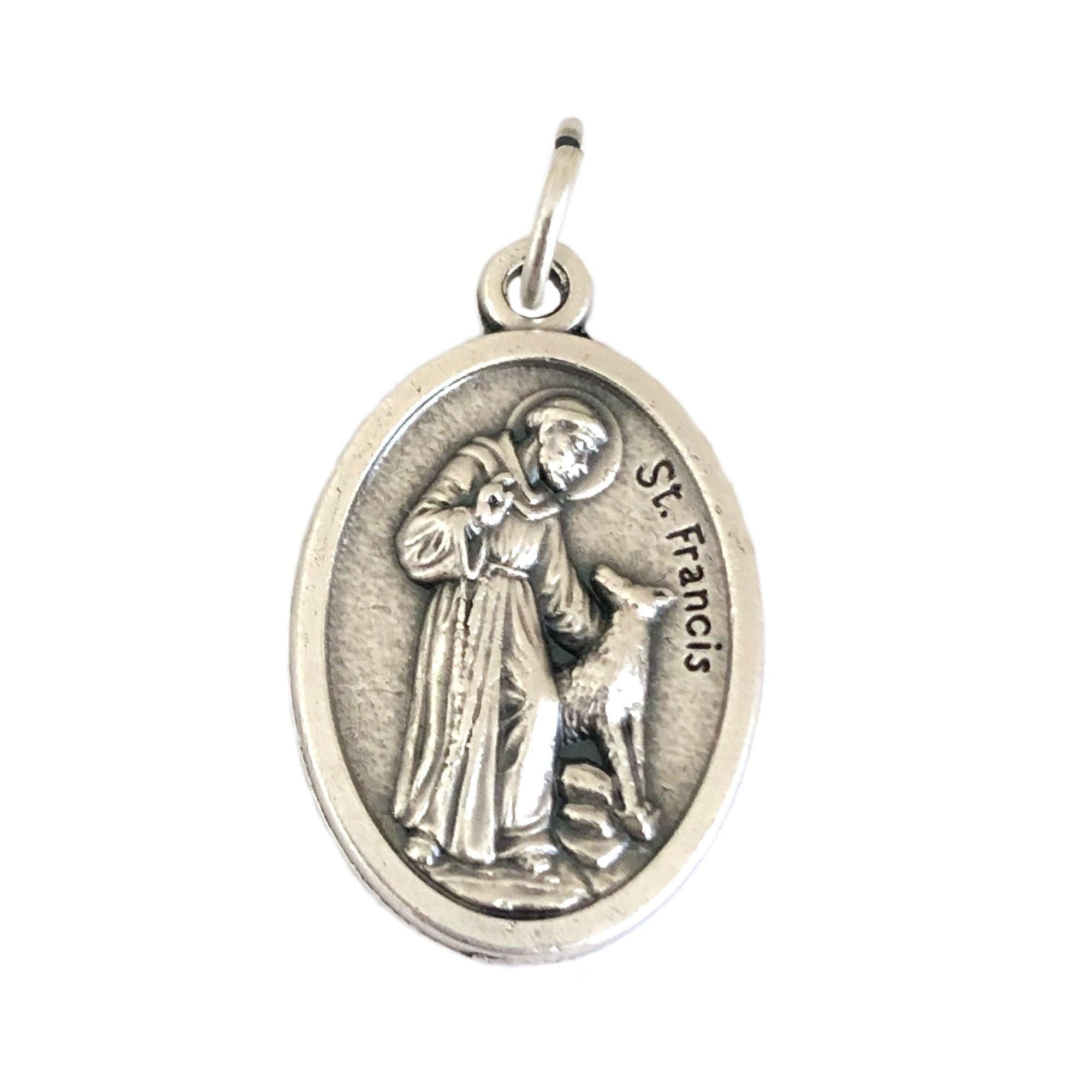 St. Francis Of Assisi Sterling Medal