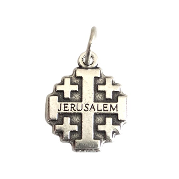 Jerusalem Cross Charms Christian Jewelry Supply Small 3/4"