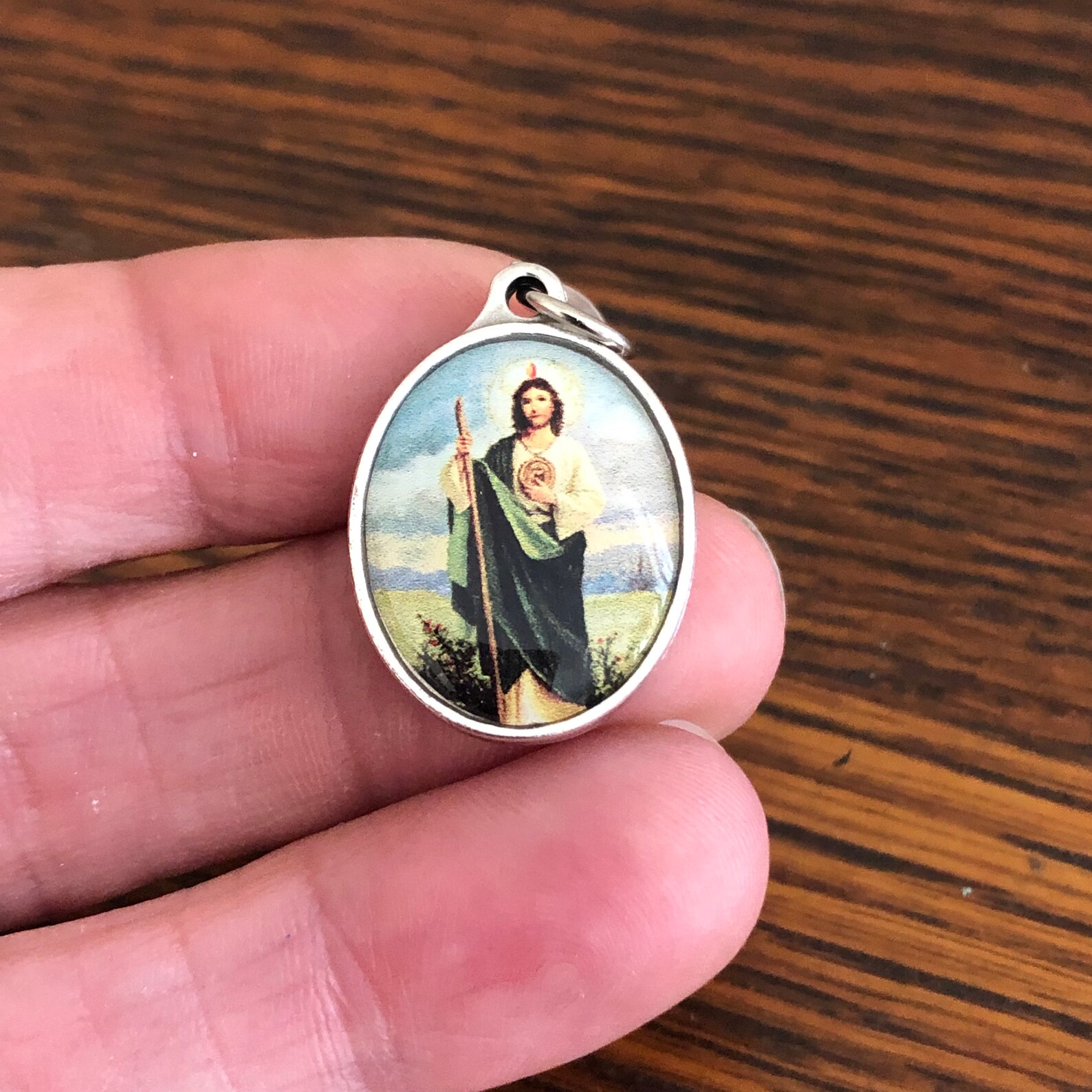 St Jude Color Pendant Medals Patron Saint of Lost Causes 1" - Etsy