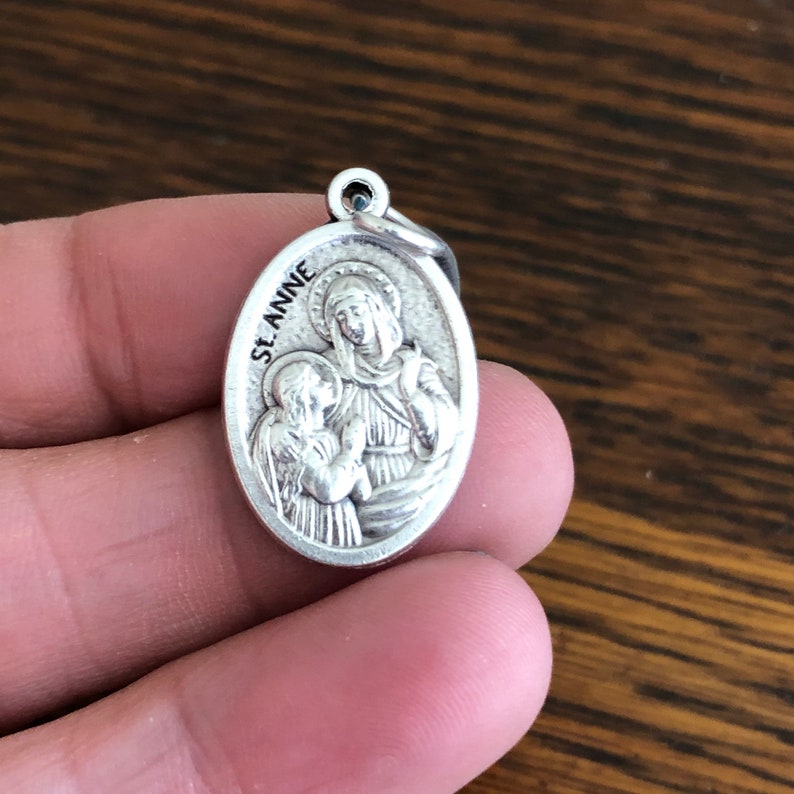 Saint Anne Medal Patron of Grandparents Catholic Gifts 1 image 2