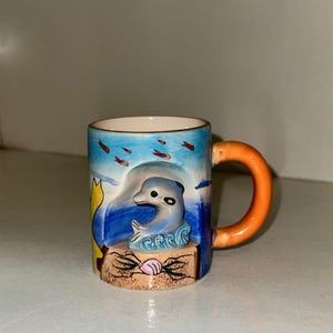 Handmade Ceramic Coffee Mug Decorative Colorful