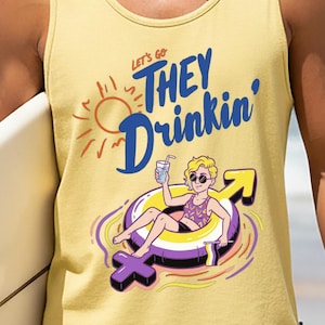 Nonbinary Pride Shirt They Them Pronoun Tee Genderqueer Apparel Enby Flag Design Gender Identity Top Pride Parade Merch Happy Pride Month