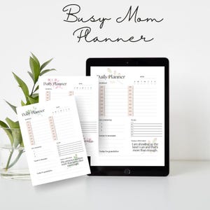 7 Day Affirmation Planner for Busy Moms Printable Digital PDF