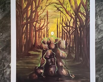 Stampa artistica Fantasy Forest - Giclée 8x10 lucida