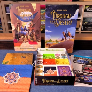 Wkładka/Organizer: Rozszerzenie Through the Desert + Bazaar (z opcją kart w koszulkach)
