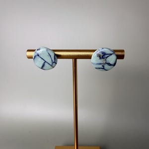 Turquoise Marble Stud Earrings
