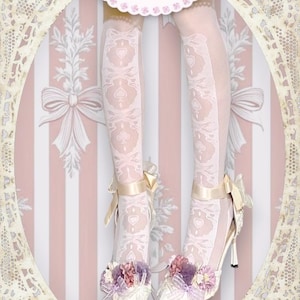 Gothic Dark Lolita Thigh-High Stockings  Magic Circle