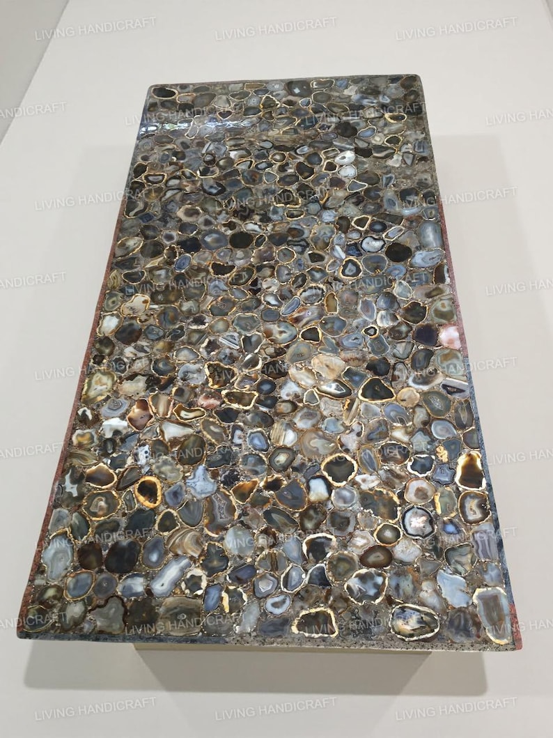 Agate Dining Table Top, Agate Coffee Table Top, Gemstone Table Top, Agate Center Table, Agate Counter Top, Agate Furniture, Agate Kitchen image 1