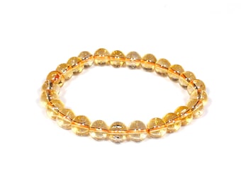 AAA Natural Citrine Bracelet | Wealth and Success Crystal | Scorpio Bracelet | Healing Energy Yellow Gemstone Bracelet | Christmas Gift