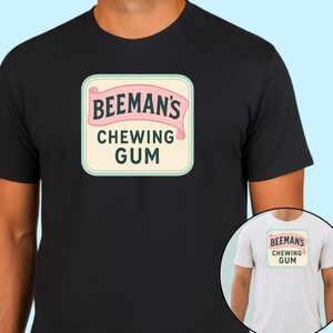 Beeman’s Chewing Gum Vintage Logo T-Shirt | Süßigkeits-Hemd | Old School Gum Ad Tee