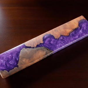 Handcrafted Walnut Wood Wrist Rest for Mechanical Keyboard | Solid Wood Ergonomic Armrest | Artisan Natural Wooden Keyboard Accessory