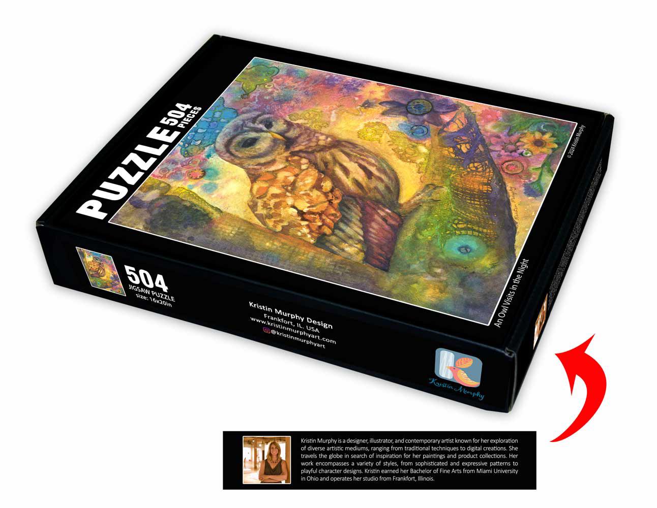 Limited Edition Owl Jigsaw Puzzle, 504 Piece, 20 x 16