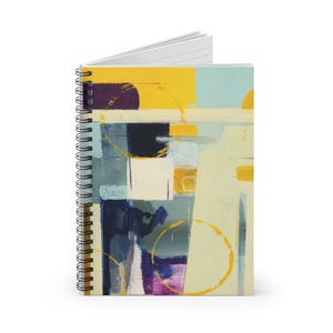 Abstract Painting Spiral Notebook - Ruled Line, Journal, Sketchbook, Notepad, Bold Colors, Artistic Gift