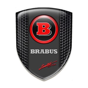 Brabus Silicone Shield Emblem/Epoxy Resin Logo/Auto Tuning Badge/Self Adhesive/Best Gift for Car Tuning/Phone/100% UV protection