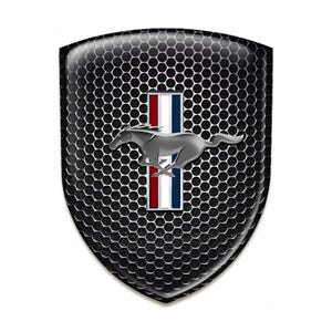 Mustang Silicone Shield Emblem/Epoxy Resin Logo/Auto Tuning Badge/Self Adhesive/Best Gift for Car Tuning/Phone/100% UV protection
