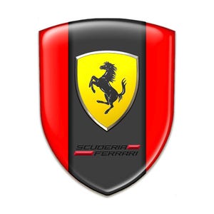 Ferrari Domed Silicone Emblem/Auto Tuning Badge/3D Self Adhesive badges/Car logo for car, laptop, phone/Badge Shield