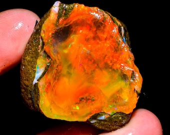 Naturalny surowy opal etiopski, opal Welo, surowy opal w oleju, błyszczący opal ognisty do wyrobu biżuterii, kryształ opalu, okaz surowego opalu