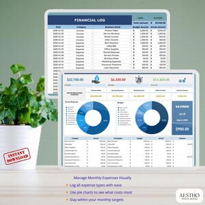 Google Sheets Financial Dashboard Template for Google Sheets | Track ...