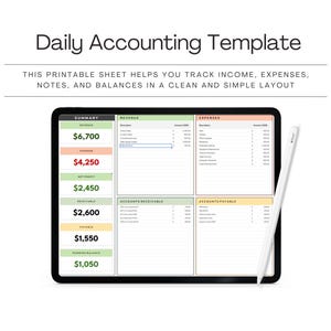 Google Sheets Profit and Loss Statement Template | Small Business P&L Report | Cash Flow, Income, Expense and Balance Dashboard