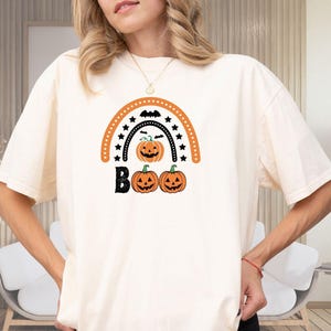 Halloween Boo Shirt,Halloween Rainbow shirt,Halloween Party, Halloween T-shirt,Fall shirt,Halloween Funny Tee,Halloween Spooky Shirt