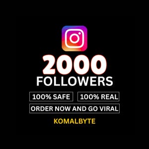2000+ Real Instagram Followers | 100% Safe & Permanent | Instant Delivery + Bonus Gift | Organic Engagement Boost