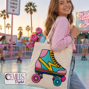 Roller Skates Punch Needle Pattern, Beginner Punch Needle Pattern PDF, Templates for Beginners, DIY Decor, Roller Skates digital download