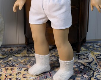 Everyday Hand Knit Wool Doll Socks - For 18 Inch Boy & Girl Dolls