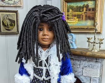 Custom 18 inch Doll: 1970s Mod Style, Layered Hair for Collectors